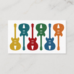 Guitar Instruction Business Cards