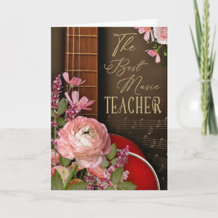 Guitar Instructor Appreciation Card