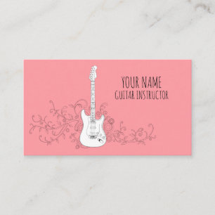 Guitar Instructor Guitarist Professional Musician Business Card