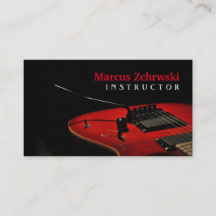 Guitar Instructor Music Instruments Business Card