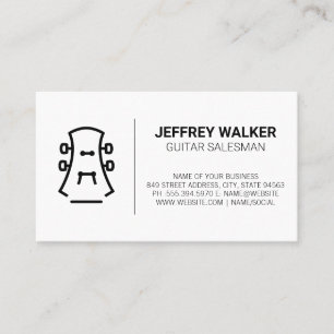 Guitar Instrument Business Card