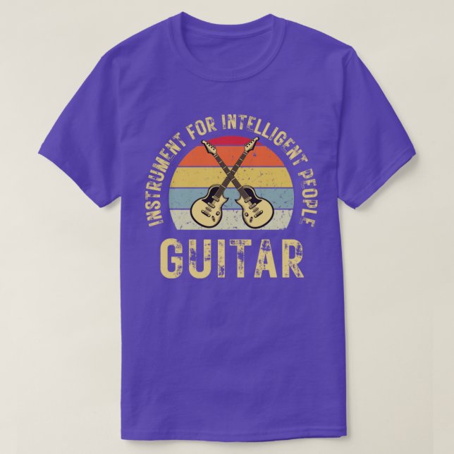 Guitar instrument for intelligent people T-Shirt (Design Front)
