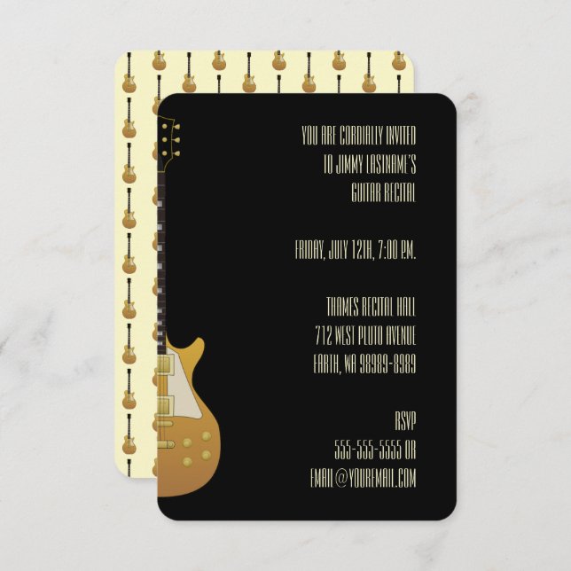 Guitar Invitation (Front/Back)