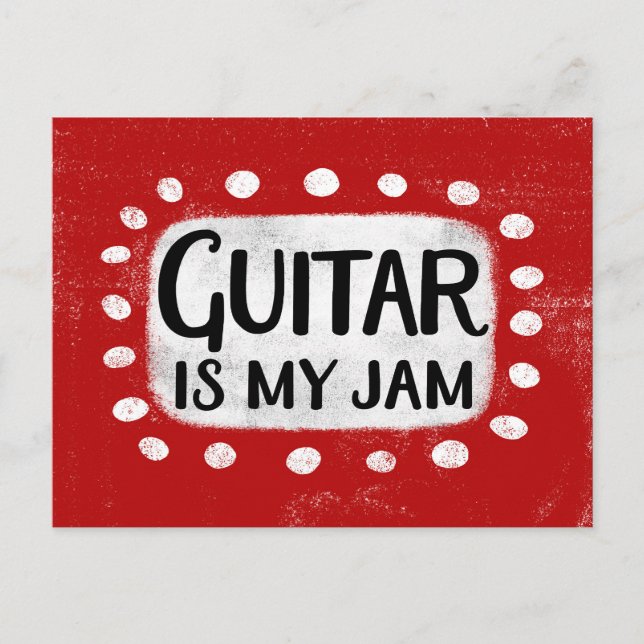 Guitar Is My Jam Postcard (Front)