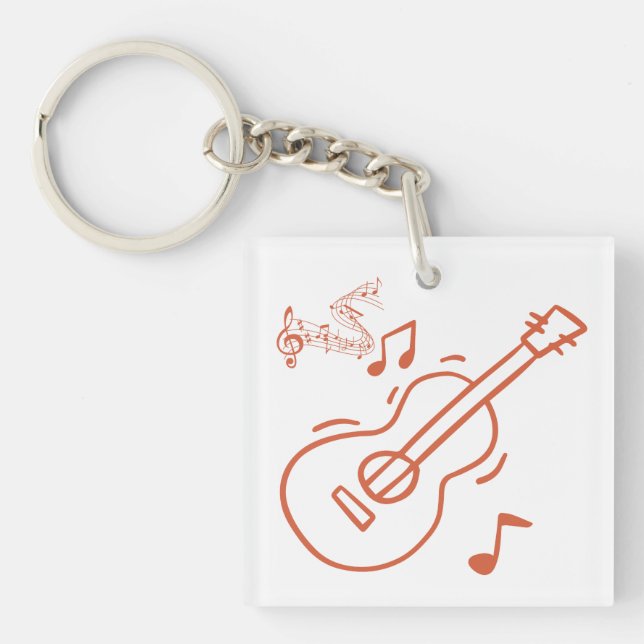 guitar key ring (Front)