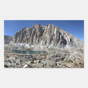 Guitar Lake and Mt Whitney - John Muir Trail Rectangular Sticker