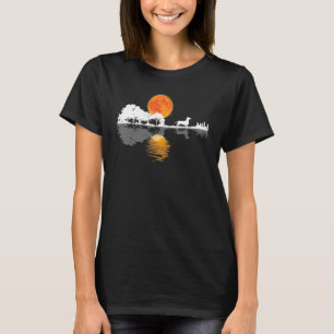 Guitar Lake Shadow Dachshund Dog T-Shirt