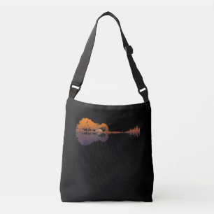 Guitar Lake Shadow Love Guitar Gift Music Lovers Crossbody Bag