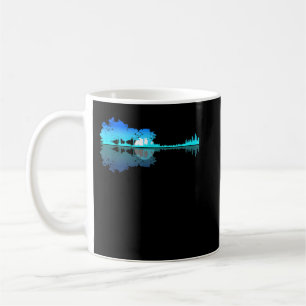 Guitar Lake Shadow Love Guitar Musician Coffee Mug