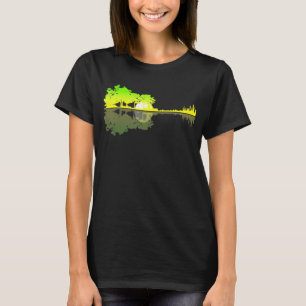 Guitar Lake Shadow Love Guitar Musician T-Shirt