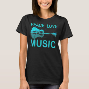 Guitar Lake Shadow Love Guitar Musician T-Shirt
