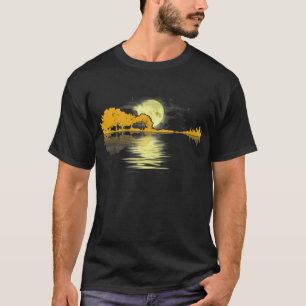 Guitar Lake Shadow Love Guitar T-Shirt