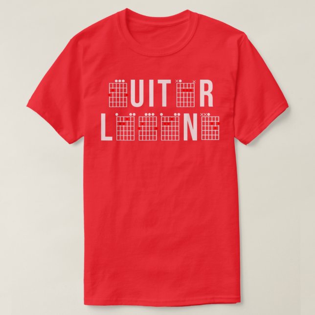 Guitar Legend chords saying for guitarist with gui T-Shirt (Design Front)