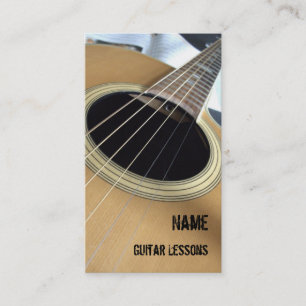 Guitar Lessons Business Card
