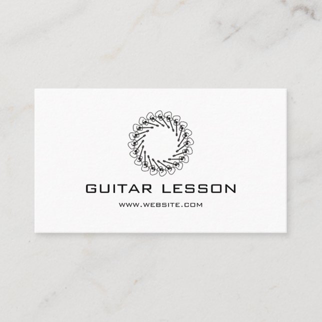 Guitar Lessons Business Card (Front)