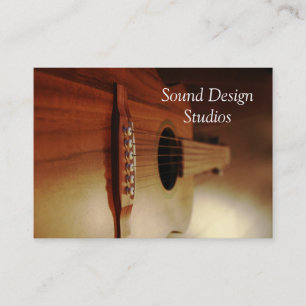 Guitar Lessons Business Cards Studio