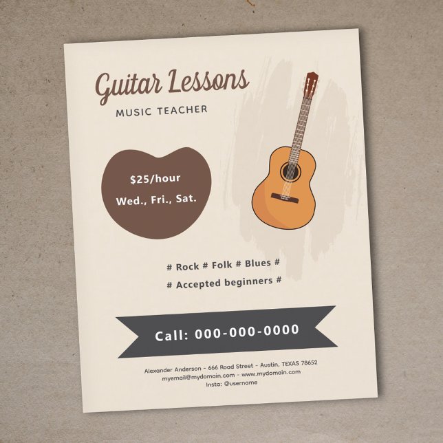 Guitar Lessons Flyer (Guitar Lessons Flyer)