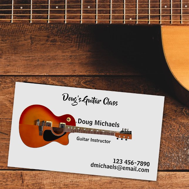 Guitar Lessons / Instructor Business Card (Creator Uploaded)