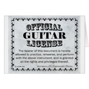 Guitar License