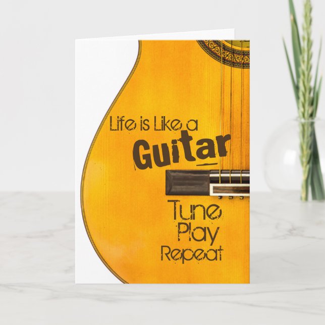 Guitar Life Greeting Card (Front)