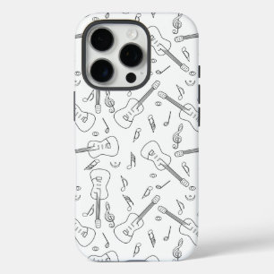 Guitar Lines Music Notes iPhone 16 Pro Case
