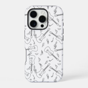 Guitar Lines Music Notes iPhone 16 Pro Case