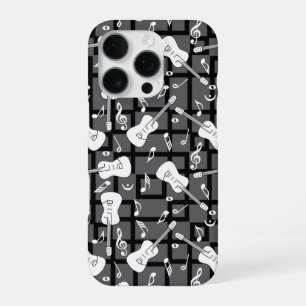 Guitar Lines Music Notes iPhone 16 Pro Case
