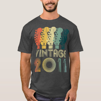 Guitar Lover 11 Year Old Gifts Vintage 2011 Limite T-Shirt