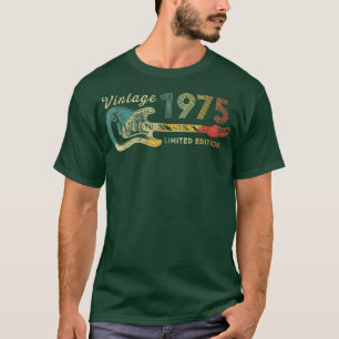 Guitar Lover 47 Year Old Gifts Vintage 1975 Limite T-Shirt