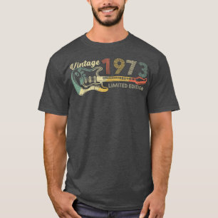 Guitar Lover 49 Year Old Vintage 1973 Limited Edit T-Shirt