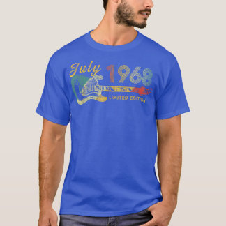 Guitar Lover 54 Year Old Gifts July 1968 Limited E T-Shirt