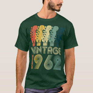 Guitar Lover 60 Year Old Gifts Vintage 1962 Limite T-Shirt