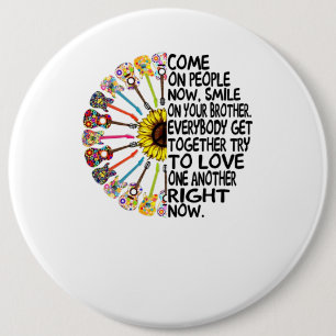 Guitar Lover Acoustic Floral Guitar Gift 6 Cm Round Badge