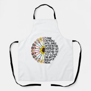 Guitar Lover Acoustic Floral Guitar Gift Apron