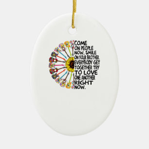 Guitar Lover   Acoustic Floral Guitar Gift Ceramic Ornament