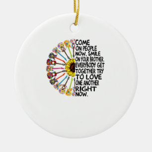 Guitar Lover Acoustic Floral Guitar Gift Ceramic Ornament