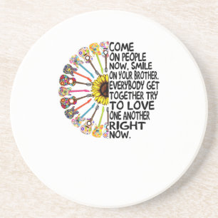 Guitar Lover Acoustic Floral Guitar Gift Coaster