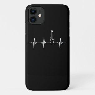 Guitar Lover Awesome Bass Guitar Heartbeat iPhone 11 Case
