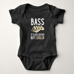 Guitar Lover   Bass It’s Like Guitar But Cooler Baby Bodysuit