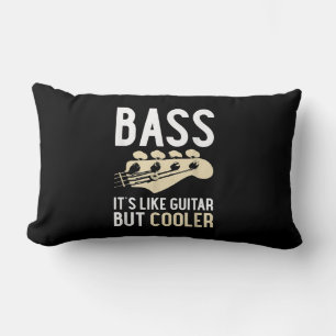 Guitar Lover Bass It’s Like Guitar But Cooler Lumbar Cushion