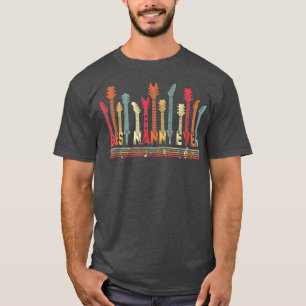 Guitar Lover Best Nanny Ever Retro Music Mothers D T-Shirt