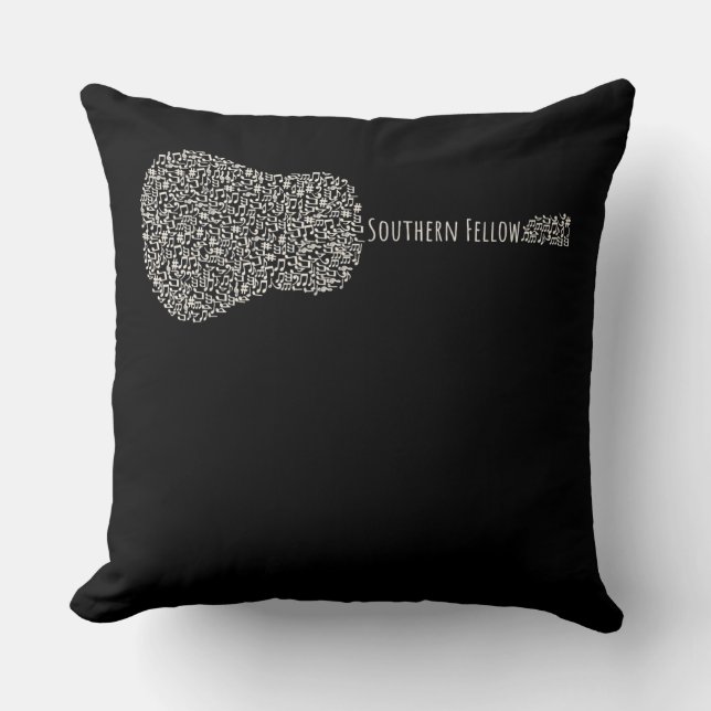 Guitar Lover | Guitar Notes Gift Cushion (Front)
