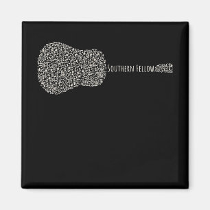 Guitar Lover   Guitar Notes Gift Magnet