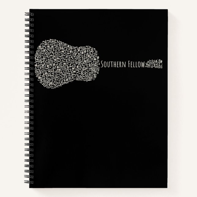 Guitar Lover | Guitar Notes Gift Notebook (Front)