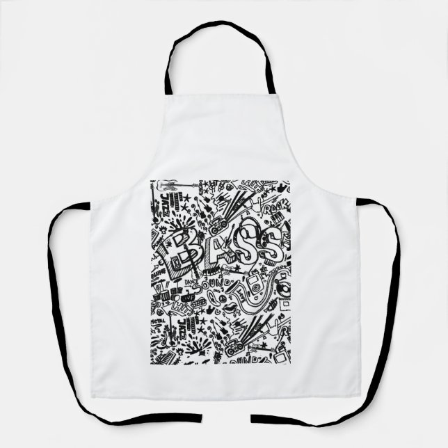 Guitar Lover | Guitar Pattern Gift Apron (Front)