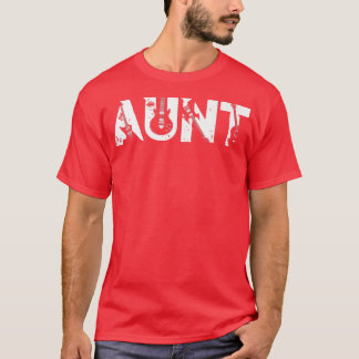 Guitar Lover Guitarist Aunt Funny Music Mother's D T-Shirt