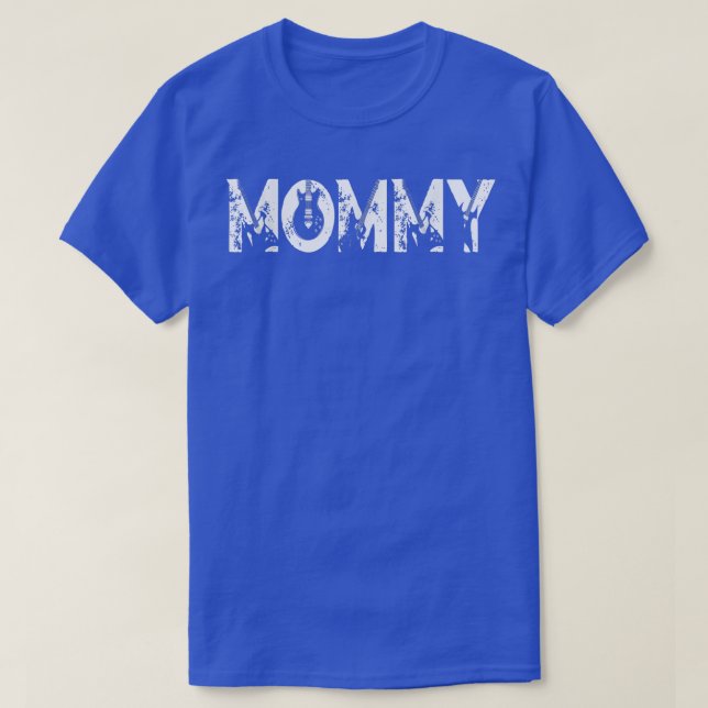 Guitar Lover Guitarist Mommy Funny Music Mothers D T-Shirt (Design Front)