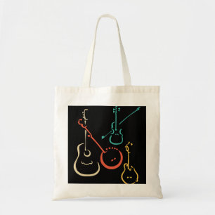 Guitar Lover Guitarist Retro bluegrass mandolin gu Tote Bag