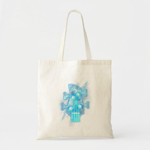 Guitar Lover   Head Of A Bass Guitar Player Tote Bag