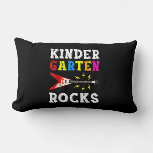 Guitar Lover Kindergarten Rocks Guitar Lumbar Cushion